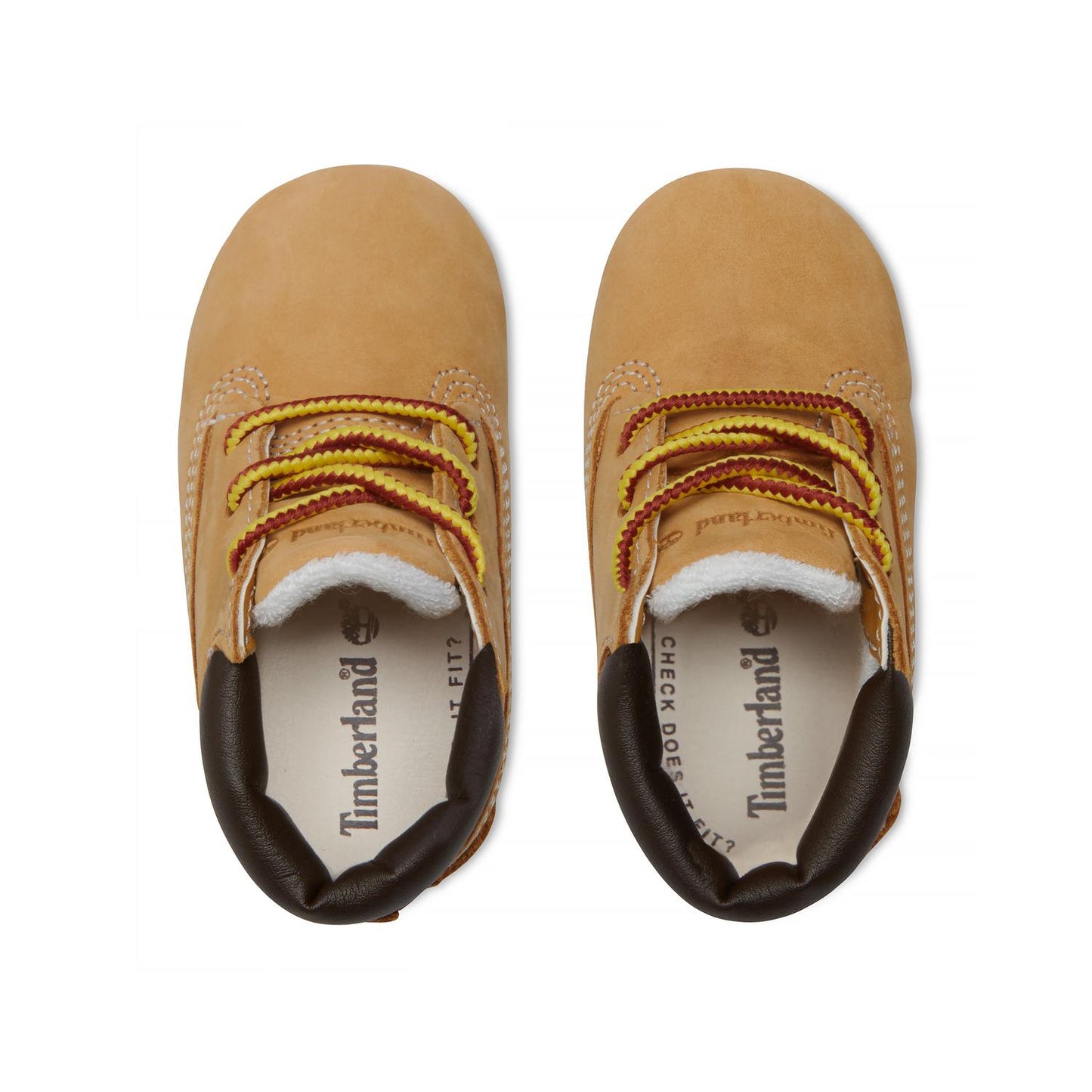 .Timberland Infant Baby Crib Booties with Hat Set - (TB09589R) - Wheat - R1L9