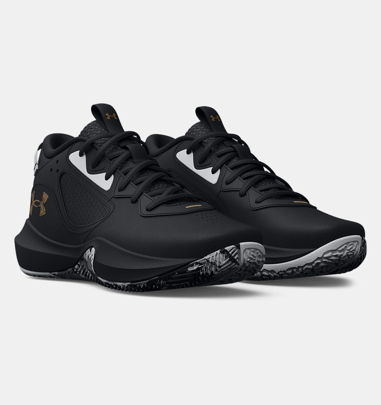 - UNDER ARMOUR MENS LOCKDOWN 6  BLACK/BLACK/METALLIC GOLD (3025616 003) - GS - R2L17