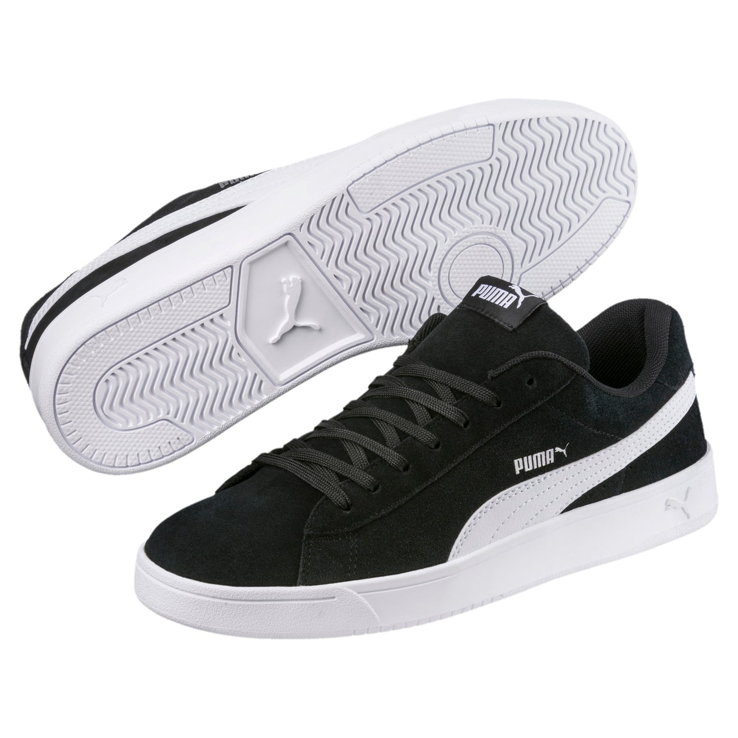 - Puma Smash V2 - Black / White (367366 01) (386436 01) - CD - R1L5