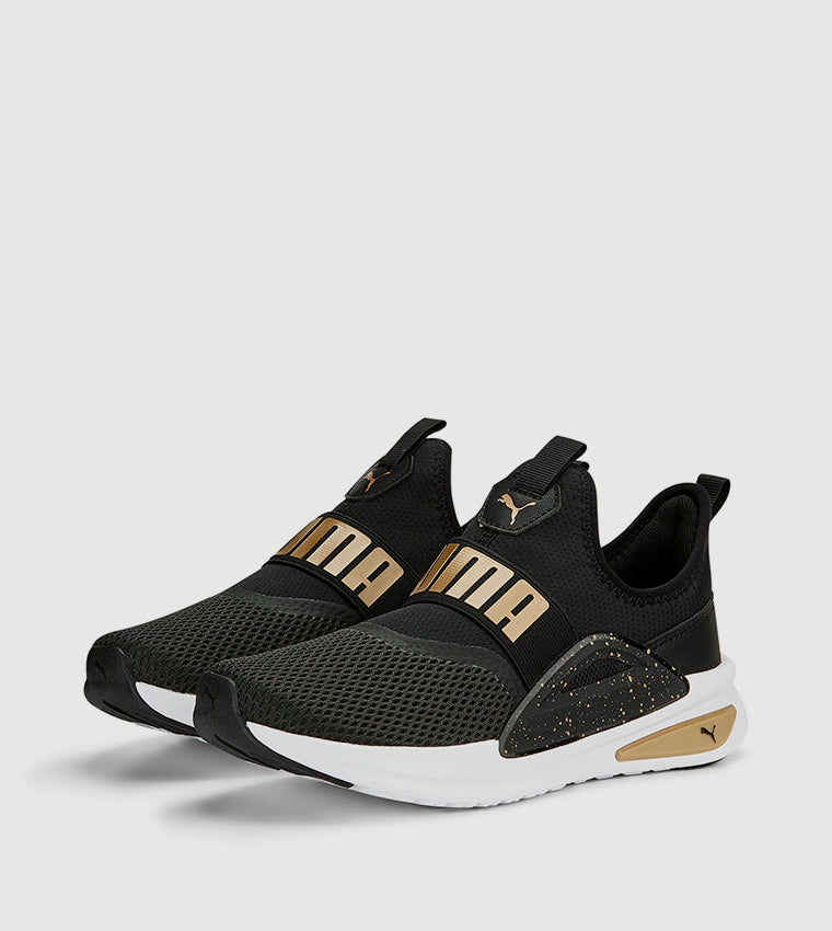 .PUMA MENS ENZO EVO SLIPON SPECKLE - Black/Gold/White - (378294 02) - KL - R1L5