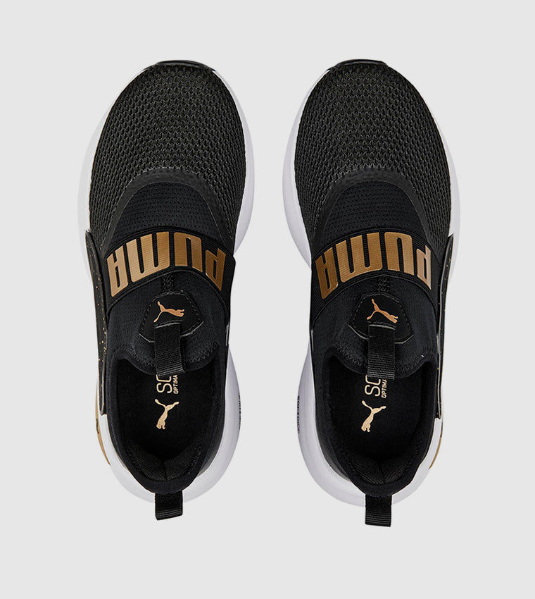 .PUMA MENS ENZO EVO SLIPON SPECKLE - Black/Gold/White - (378294 02) - KL - R1L5
