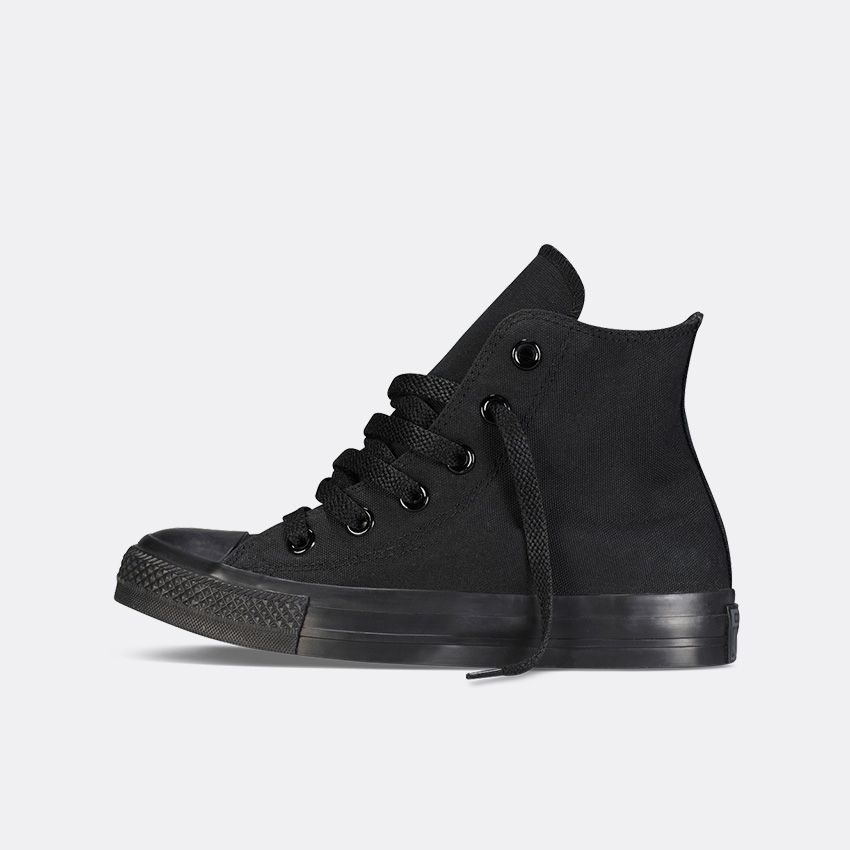 .Converse Kids/Youth All Star Black Mono Hi Top - (3S121C) - B - R1L1