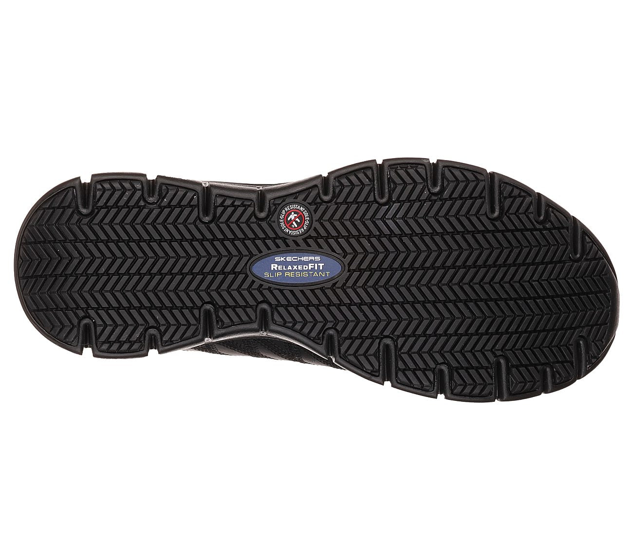 .Skechers Womens Work Relaxed Fit: Sure Track (SN76576/BLK) - SB - R2L16