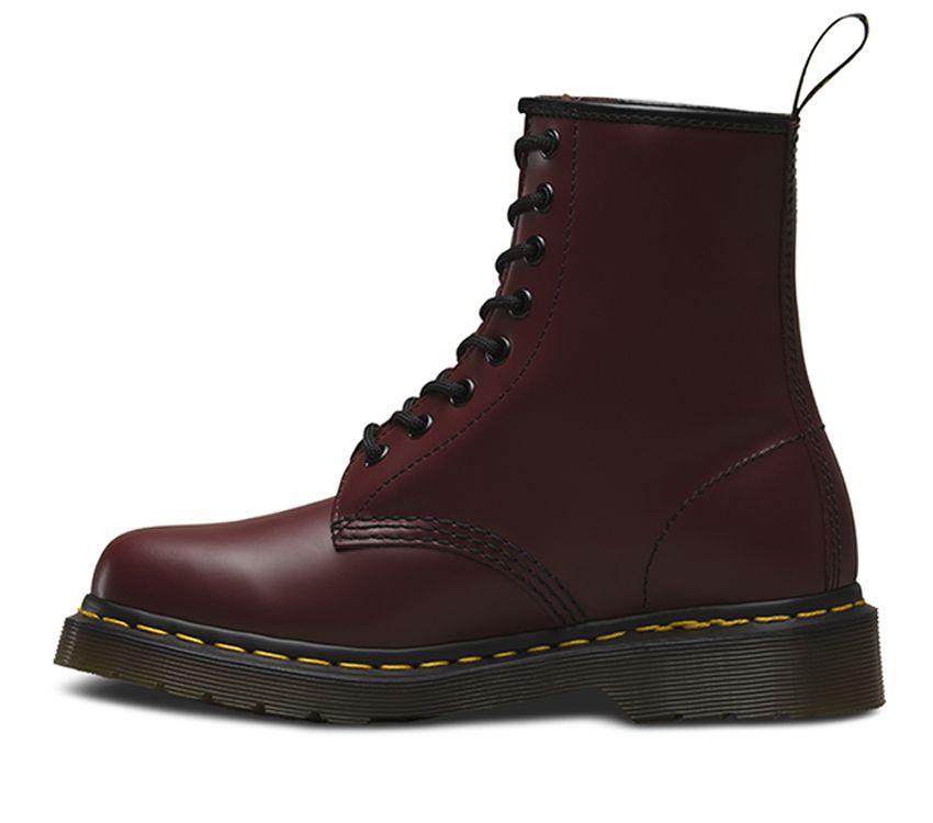 - Dr Martens 1460 Cherry Red 1460Z DMC 8 Up Boot Smooth Leather Mens & Womens