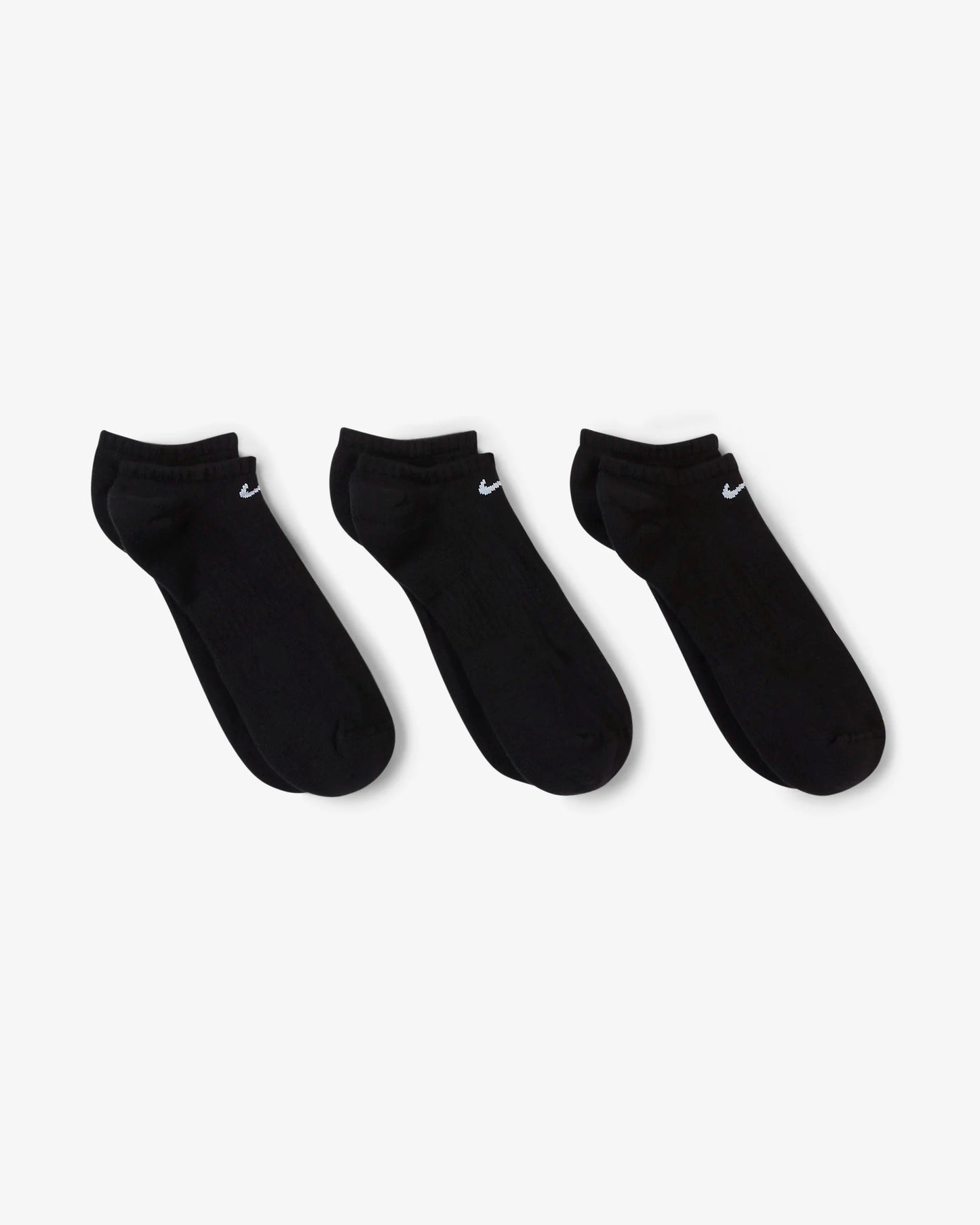.Nike Unisex Everyday Cushion No Shows Black 3pk - (SX7673 010) - F
