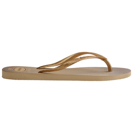 .Havaianas Womens Slim Gloss Flip Flops Golden - SLIM - HVSLIM - F