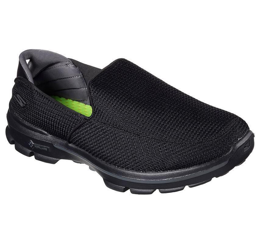 Skechers Mens GoWalk 3 Fit Knit Slip On - (53980/BBK) - IN - R2L16