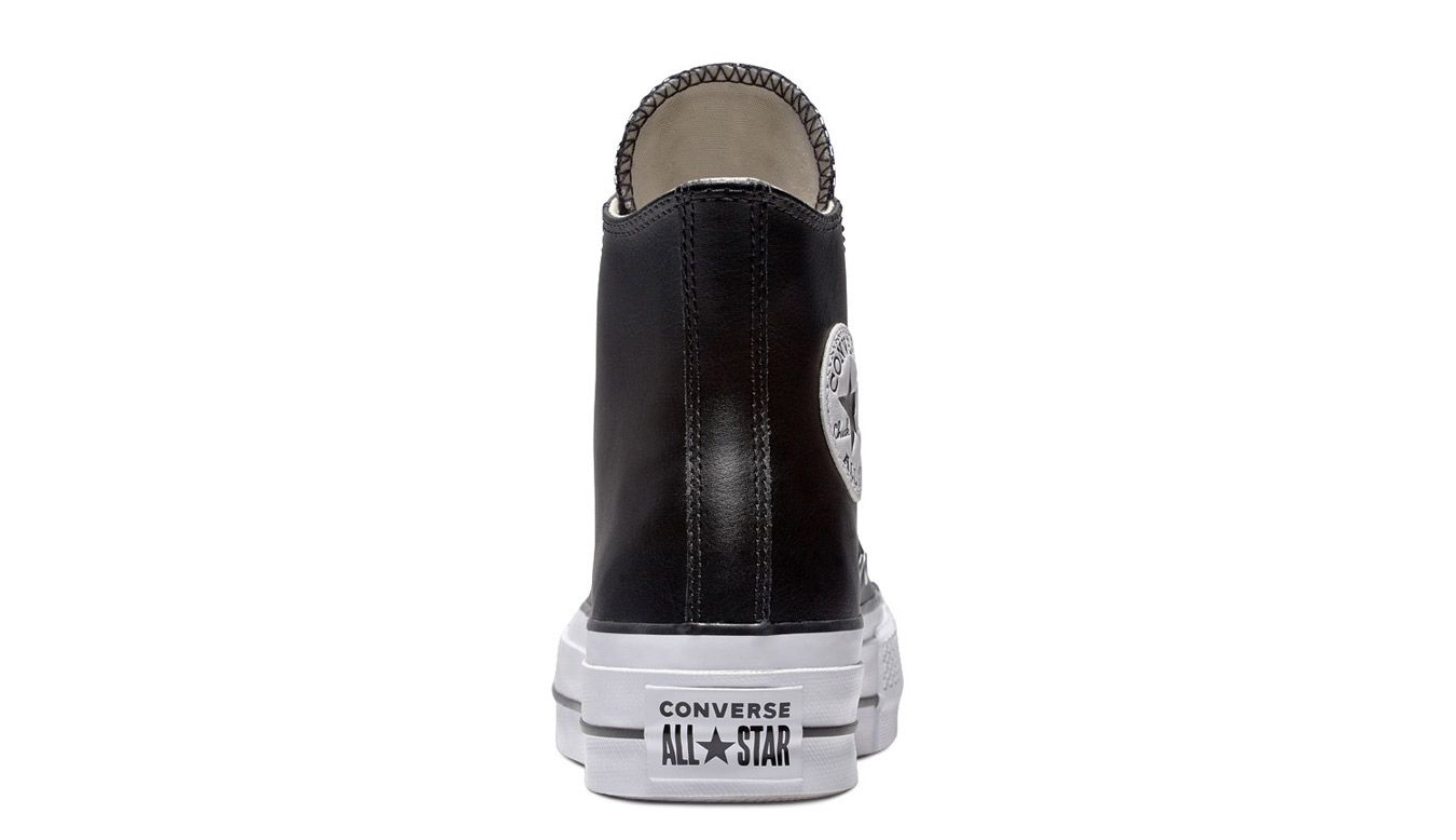 .CONVERSE CHUCK TAYLOR ALL STAR LIFT CLEAN LEATHER HIGH TOP - (561675C)- LBH - R1L7