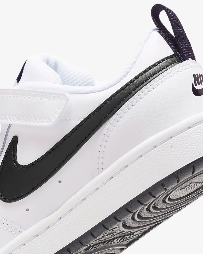 .Nike Kids Court Borough Low 2 White/Black - (BQ5451 104) / (DV5457 104) - CB4 - R1L2