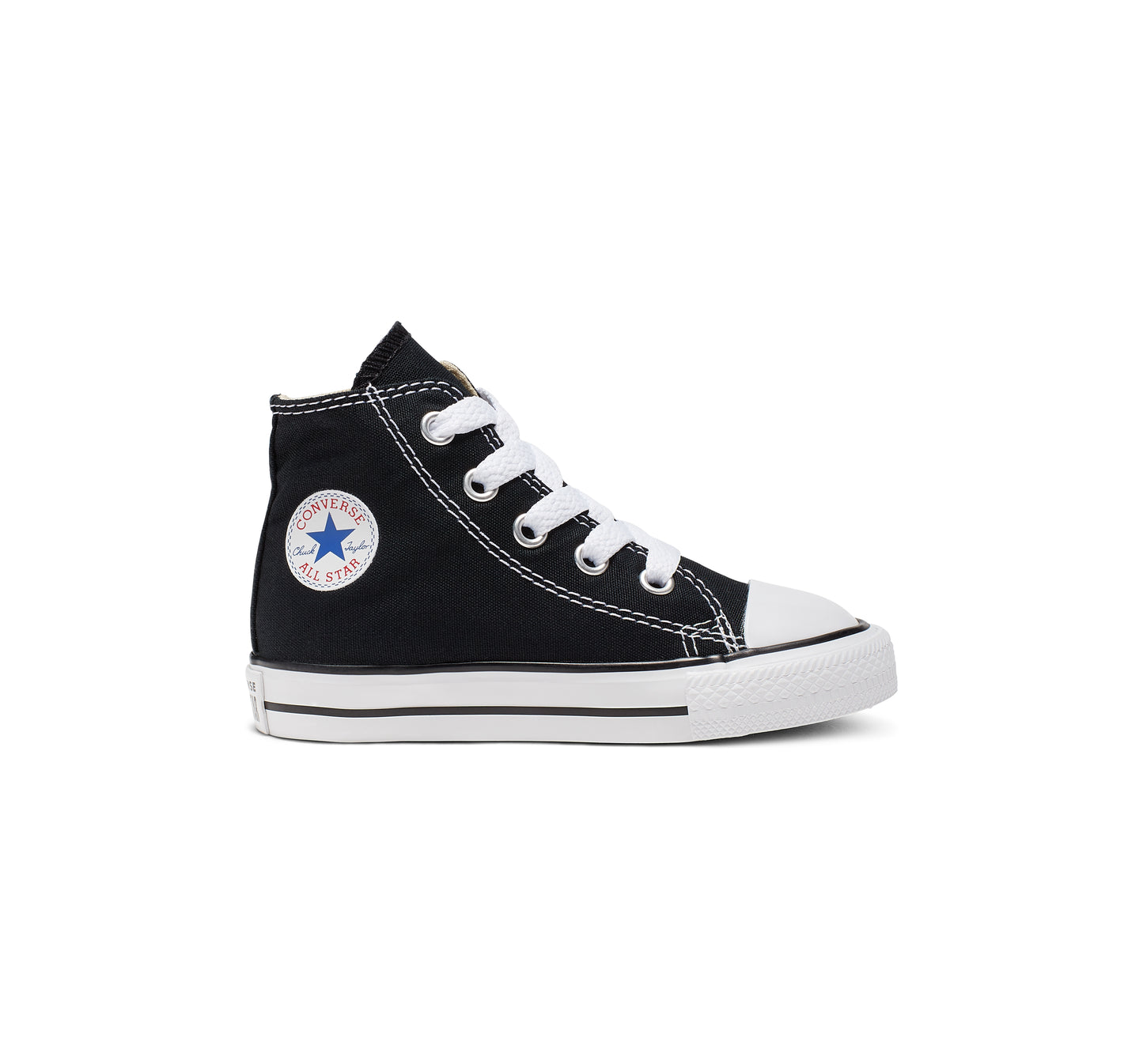 .Converse Toddler CT All Star Black Hi Top - (7J231) - BLK WHT HI - R1L1