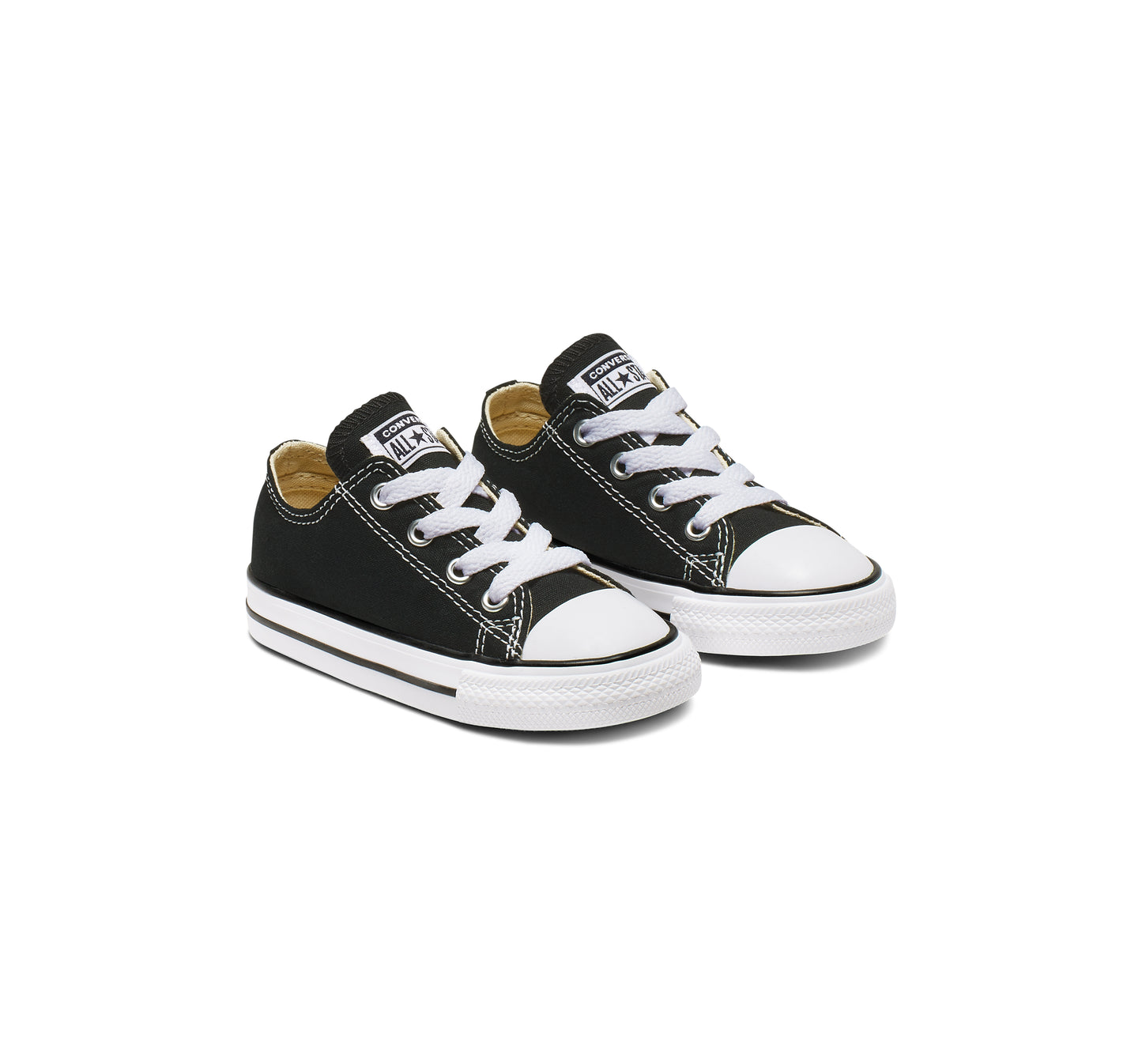 + Converse Chuck Taylor Canvas Toddler Lo Cut (7J235) - Blk Lo - R1L1