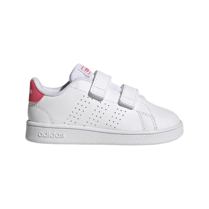 .ADIDAS TODDLER ADVANTAGE LIFESTYLE COURT - WHITE/PINK - (GW6501) - AG - R1L9