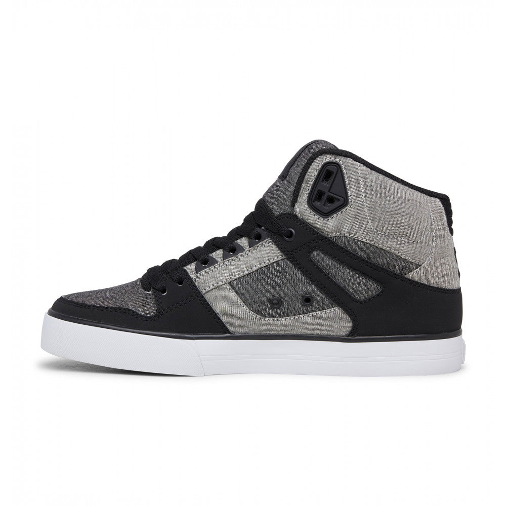 #DC Pure Hi Top WC Black/Heather Grey- (ADYS400043 BHE) - S4 - R2L11