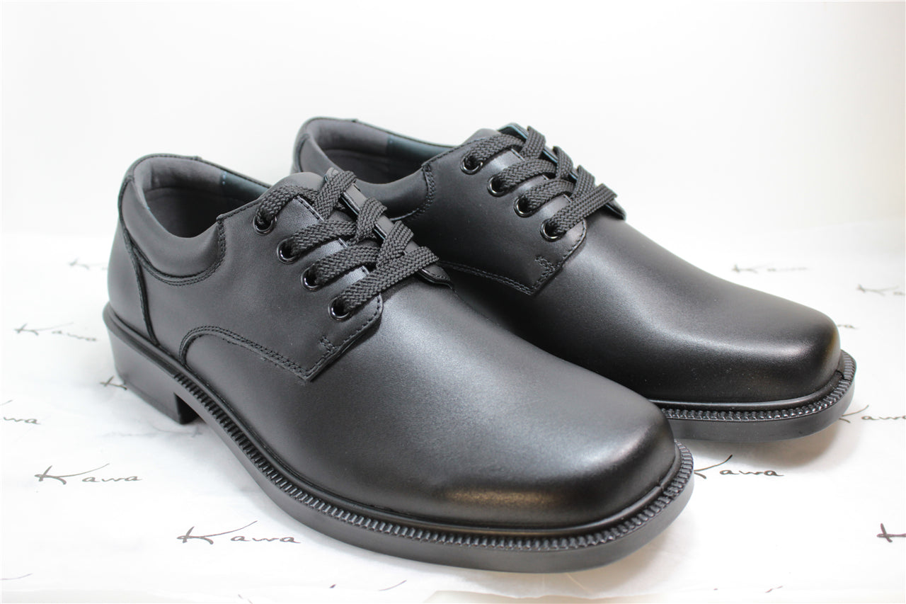 Kawa Brand School Shoes Real Leather Black - BL2 - F