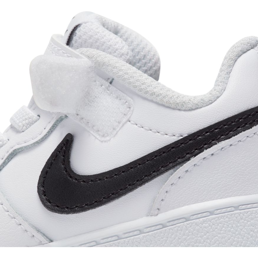 .Nike Toddler Court Borough Low 2 White/Black - (BQ5453 104) - CB - R1L9