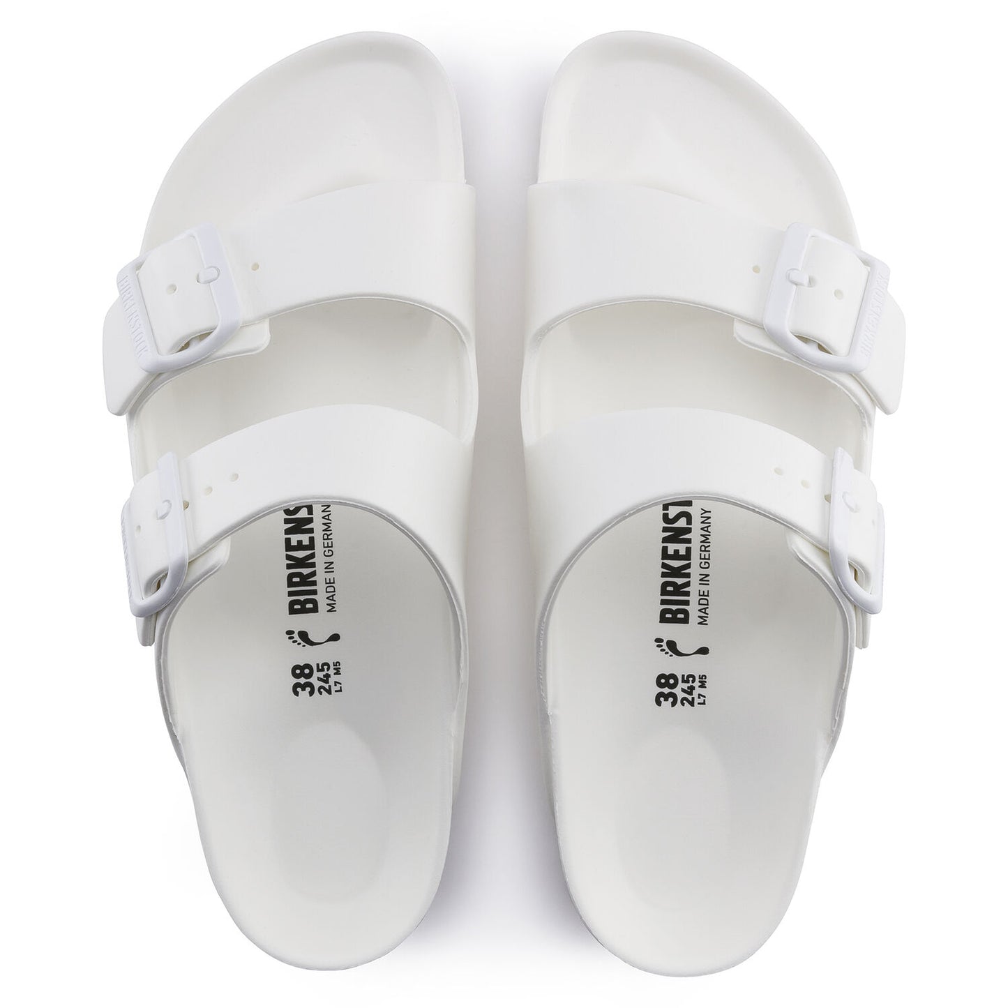 Birkenstock Mens Arizona Regular Fit WHITE (Rubber)  - (0129441) - WM - R1S2