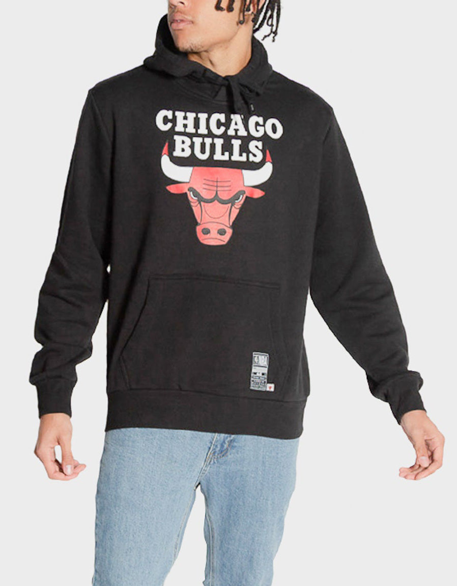 -Mitchell & Ness Mens Team Logo Hoodie Chicago Bulls- (7K2M1SBEL-BUL) - HD13 - BAS 17