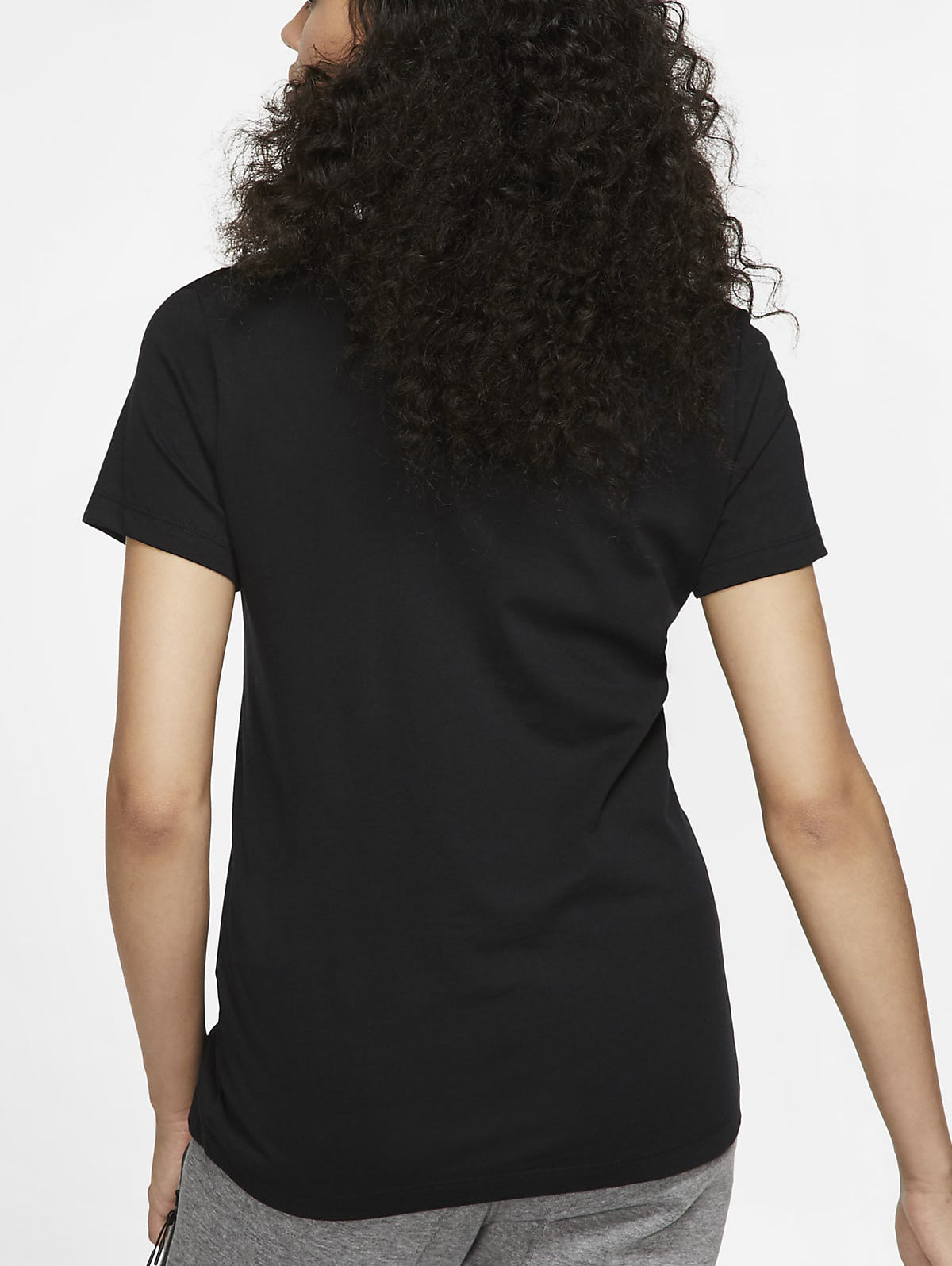 .Nike Womens Essential Tee Icon Futura - (BV6169 010) - F - HANGING