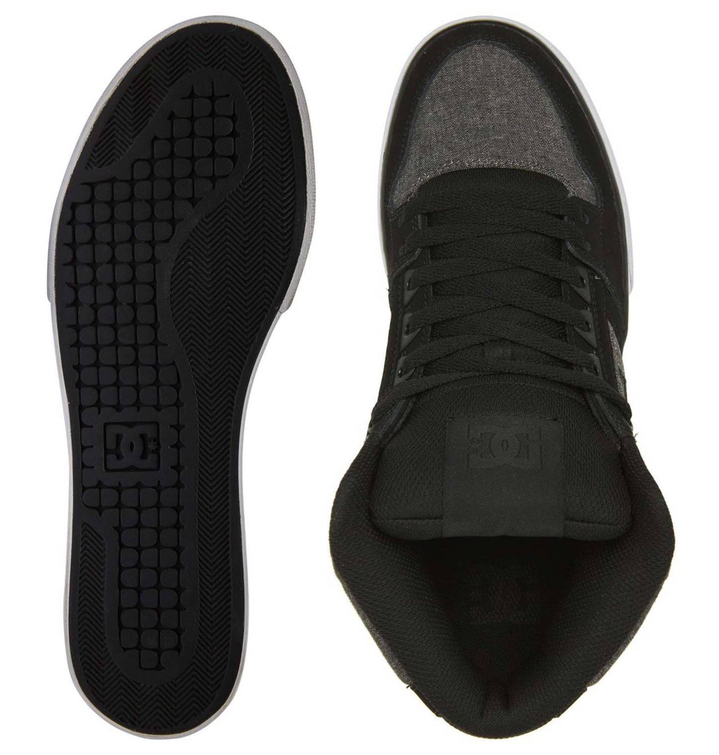 .DC Mens Pure Hi top WC Char/Heather - (ADYS400043-CH1) - CH - R2L18