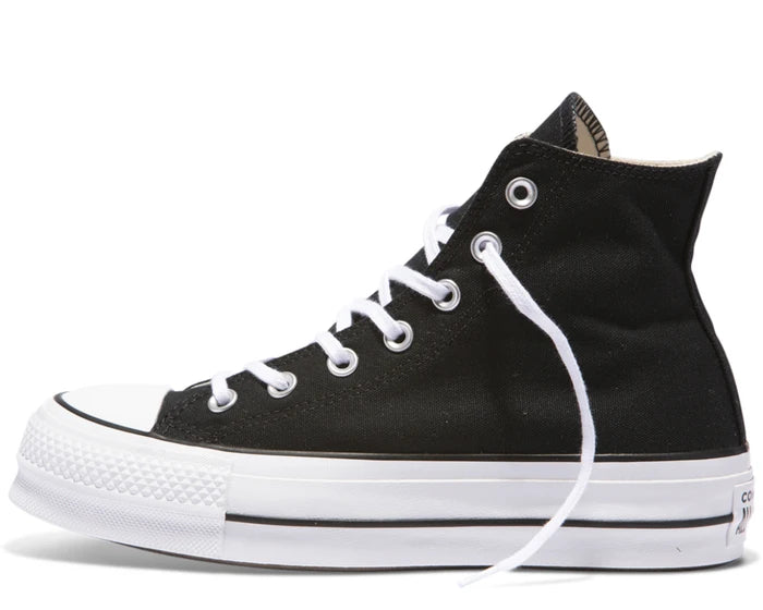 .CONVERSE Women Chuck Taylor Lift Canvas Hi Black/White - (560845) - BWH - R1L7