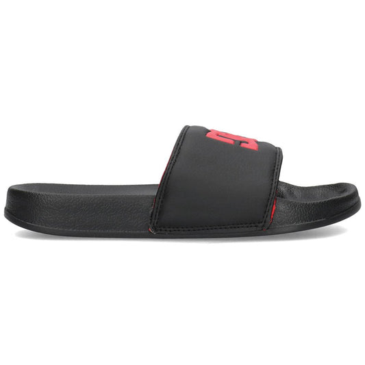 #DC Kids/Youth Bolsa Slides Black/Red - (ADBL100025) - DBR - F