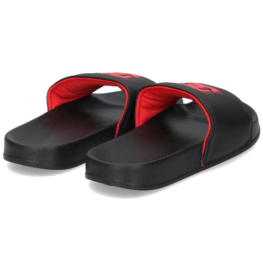 #DC Kids/Youth Bolsa Slides Black/Red - (ADBL100025) - DBR - F