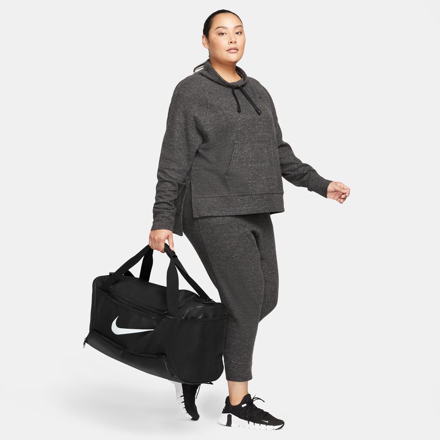 .Nike Brasilia Training Duffel Bag Medium 60Litres - Black/White - (DH7710 010) - F