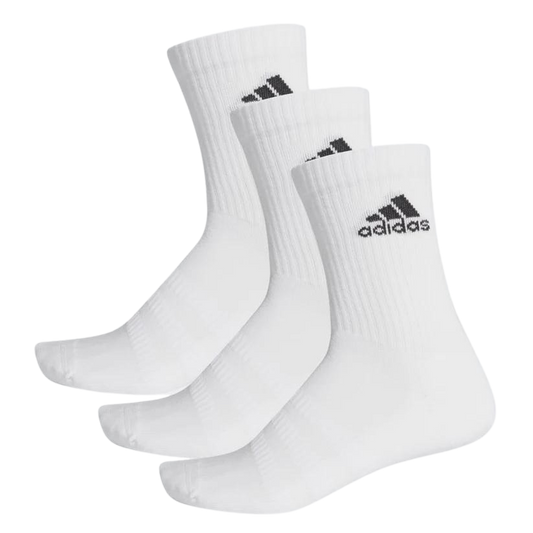 Adidas Unisex Cushioned Crew Socks WHITE 3pk - (DZ9356 / HT3446) - F