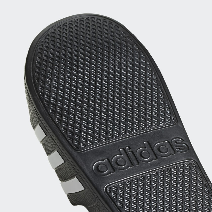 .Adidas Unisex Adilette Aqua Slides - BLACK/WHITE - (F35543) - R2L17/F