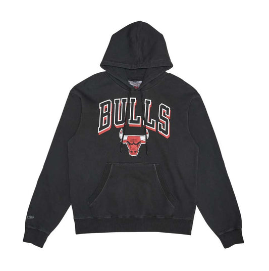 -Mitchell & Ness Mens Chicago Bulls Vintage Hoody - (MNCG0156-BLK) - HD12 - BAS 10