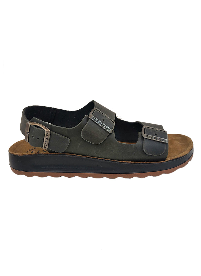 .FLY FLOT Mens Sandal ANTRACITE (Dark Brown) - (78168) - A2 - F