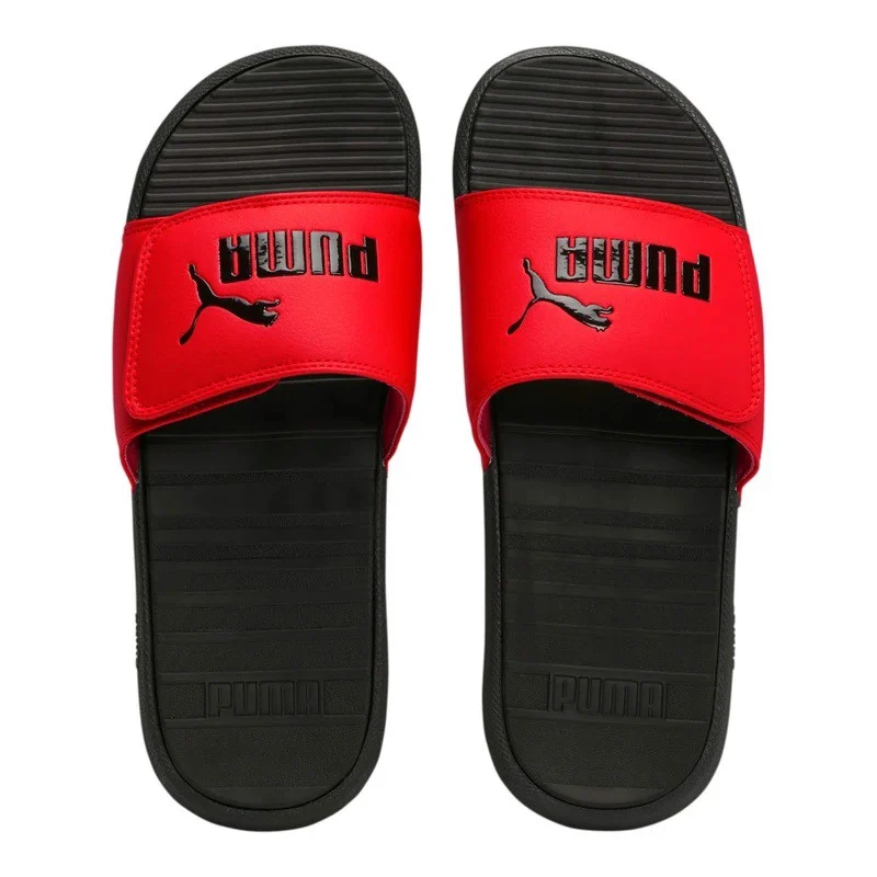 Puma Unisex Cool Cat V Slide - BLACK/RED - (371044 04) - PRD - F C13