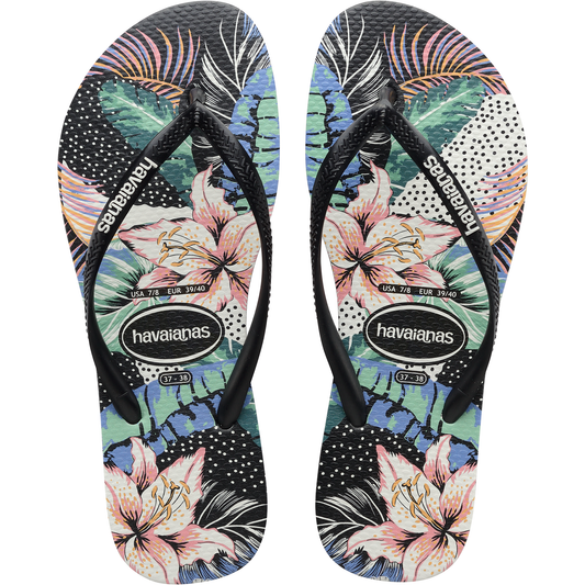 #Havaianas Kids Slim Floral Dots - (0090) - HV101 - F
