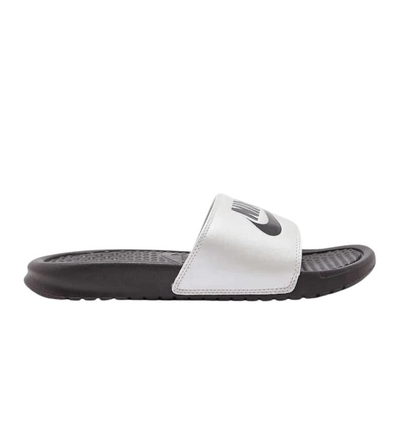Nike Benassi Womens JDI THUNDER GREY & SUMMIT WHITE Scuffs / Slides (343881-009) - J2 - R2L15