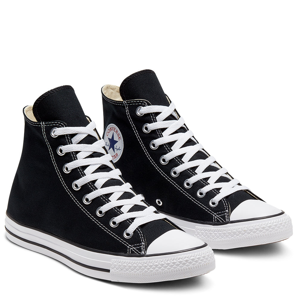 .Converse Chuck Taylor Unisex Canvas Hi - BLACK/WHITE - (M9160C/19160) - BLK HI - R1L7