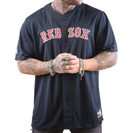 .Mitchell & Ness Mens Boston Red Sox Jersey - (MBX7642NL) - JSY4 - BAS 11