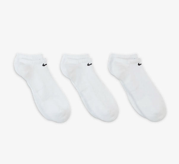 .Nike Unisex Everyday Cushion No Shows Socks 3pk - (SX7673 100) - F