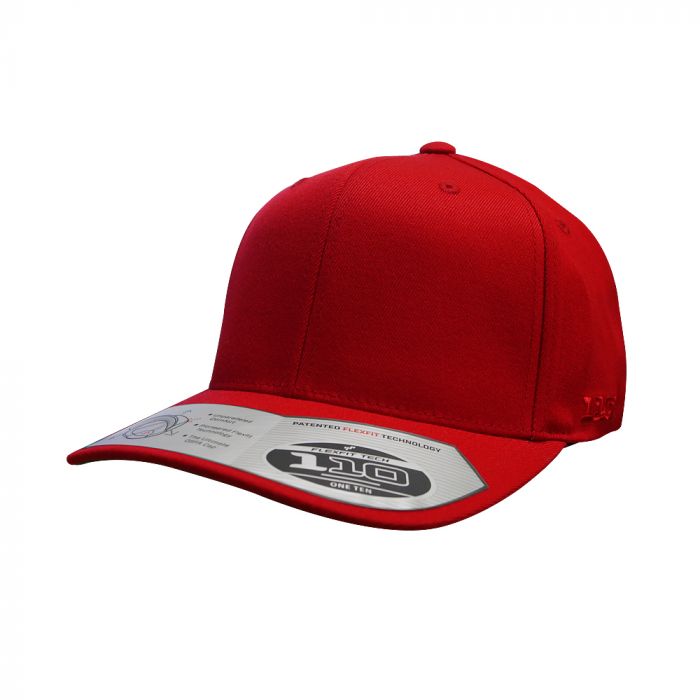 Teamsports 110 Flexfit Perma Curve Cap RED (LARGE SIZE) - (6110/PC05) - F