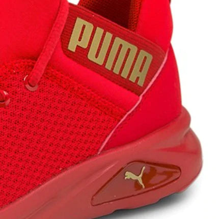 .PUMA WOMENS ENZO 2 UNCAGED IN HIGH RISK RED & TEAM GOLD ONLINE (19510611) - PRG - R1L5