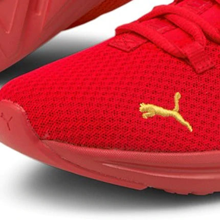 .PUMA WOMENS ENZO 2 UNCAGED IN HIGH RISK RED & TEAM GOLD ONLINE (19510611) - PRG - R1L5