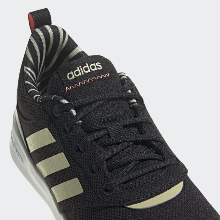 Adidas Womens QT RACER 2.0 Black/Gold Print - (GX5681) - RTQ - R2L14
