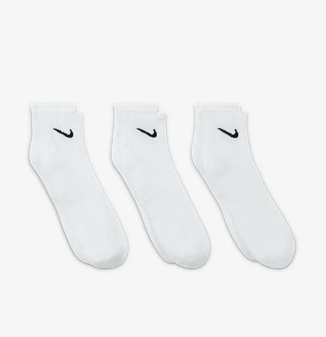 Nike Unisex Everyday Cushion Ankle Socks 3pk - (SX7667 100) - F