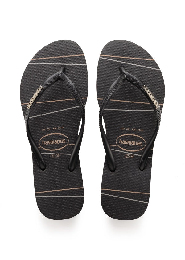 Havaianas best sale metallic slim