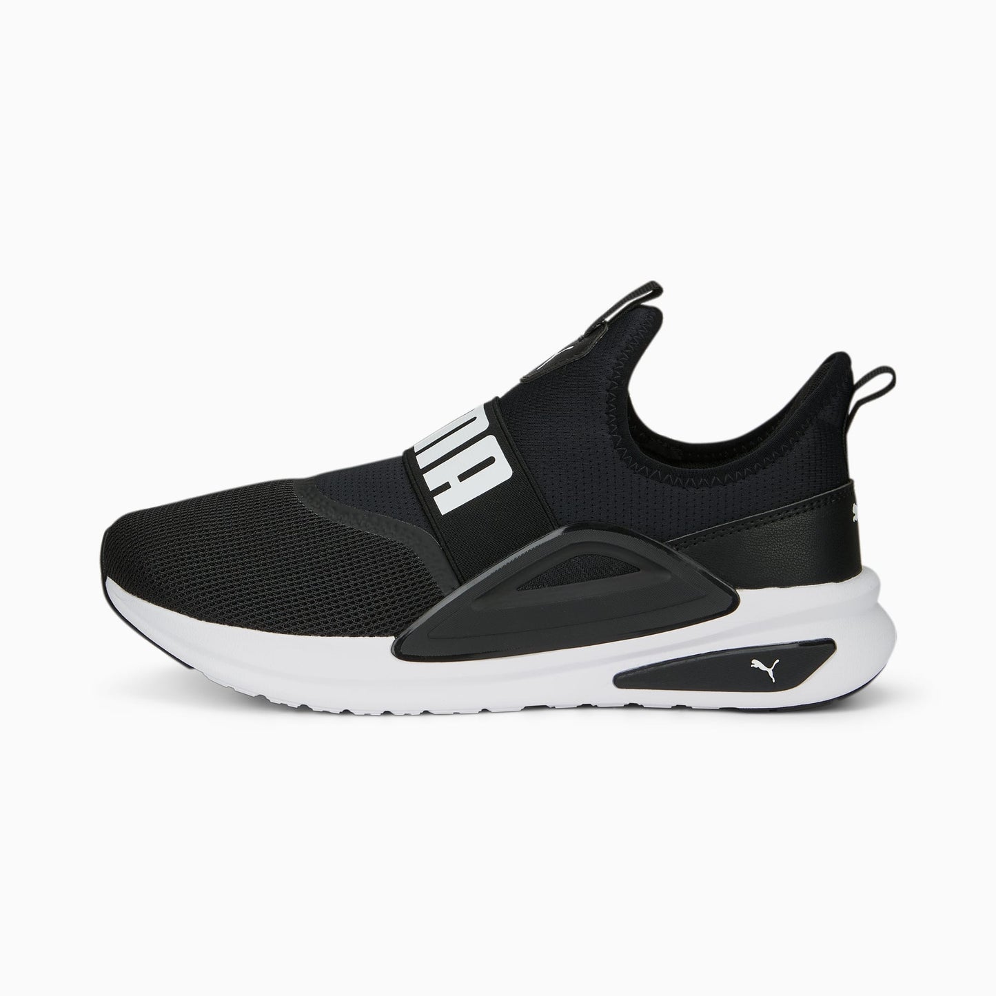 .Puma Mens SoftRide Enzo Evo Slip-On Black/White - (377875 01) - PB - R1L4