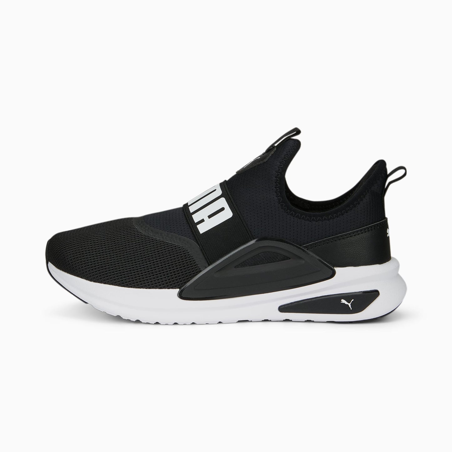 + Puma Mens SoftRide Enzo Evo Slip-On Black/White - (377875 01) - PB - R1L4