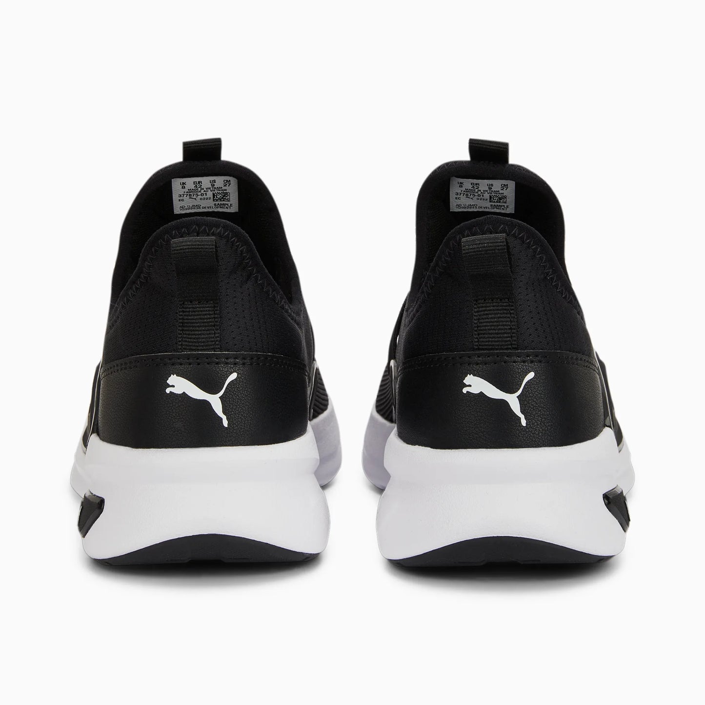 .Puma Mens SoftRide Enzo Evo Slip-On Black/White - (377875 01) - PB - R1L4