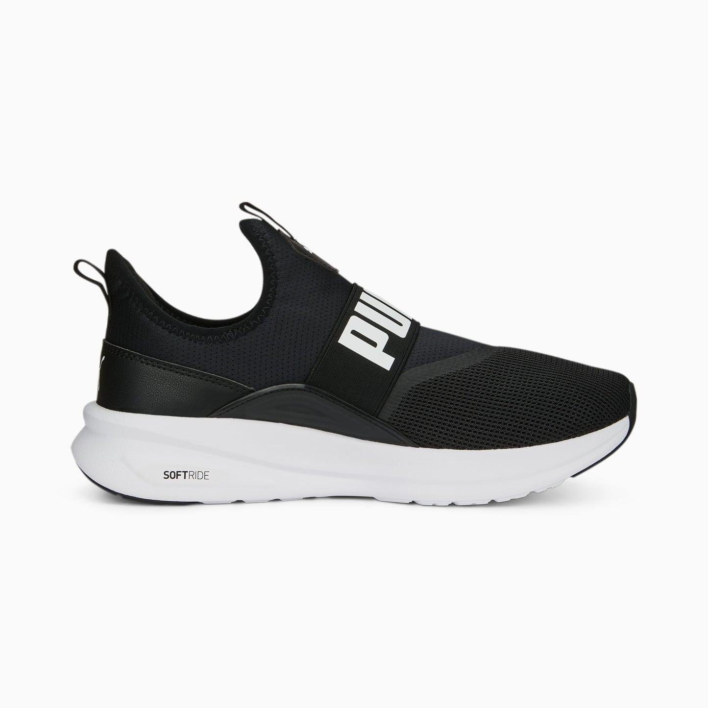 .Puma Mens SoftRide Enzo Evo Slip-On Black/White - (377875 01) - PB - R1L4