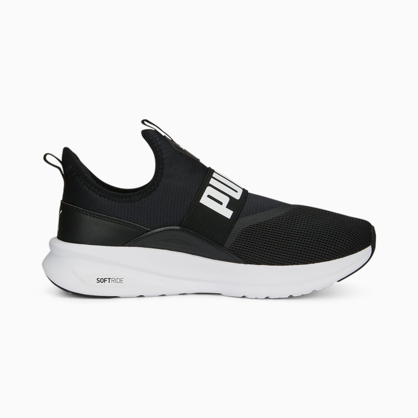 + Puma Mens SoftRide Enzo Evo Slip-On Black/White - (377875 01) - PB - R1L4