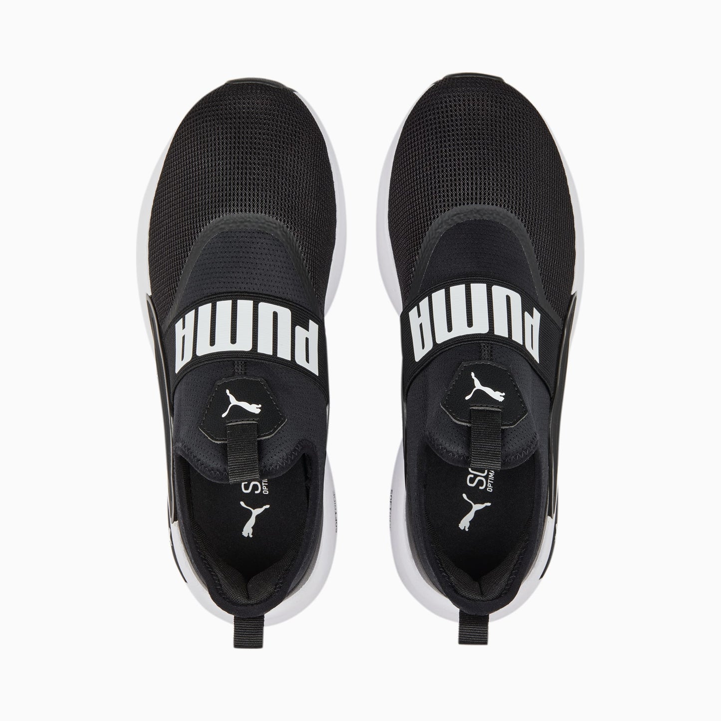 + Puma Mens SoftRide Enzo Evo Slip-On Black/White - (377875 01) - PB - R1L4