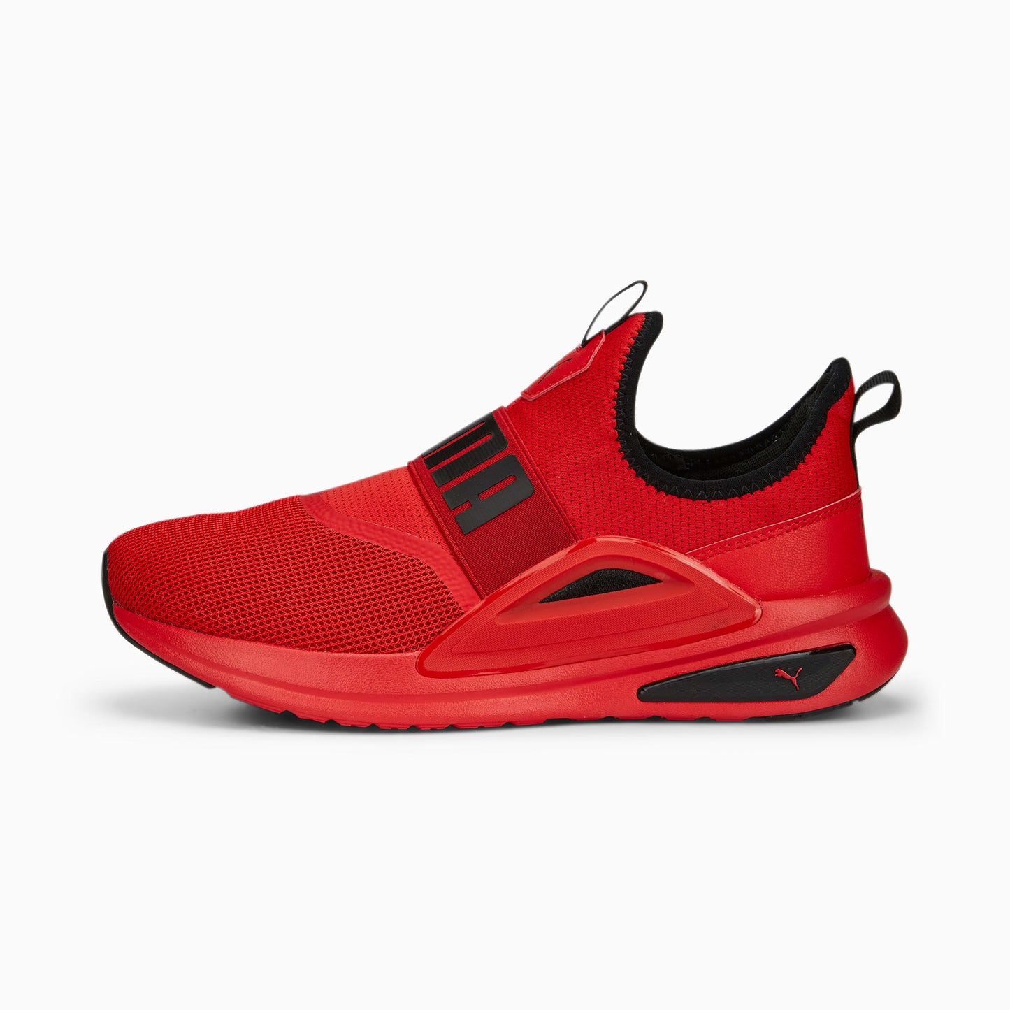 .Puma Mens SoftRide Enzo Evo Slip-On For All Time RED/BLACK - (377875 04) - PR - R1L4